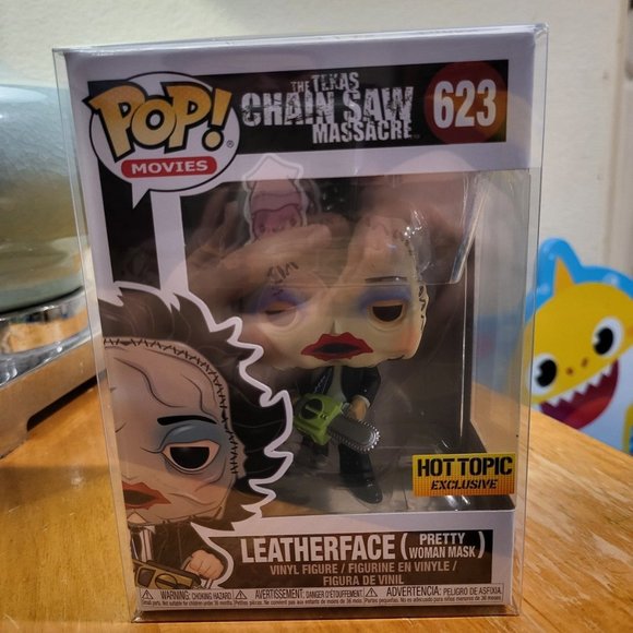 Texas Chainsaw Massacre Leather Face (Pretty Woman Mask) Hot Topic Excl Pop - Picture 1 of 7